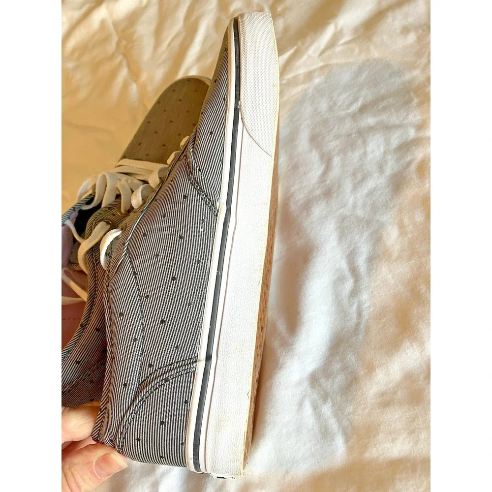 Vans Womens Sneakers 9.5 Atwood Low Sneaker Striped Polka Dot Grunge Skate